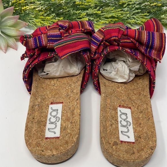 Sugar Women's Xenonc Twist-Tie Slide Sandals - Picture 3 of 12